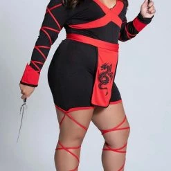 Romance Boutique Secrets Plus Size Dragon Ninja Costume
