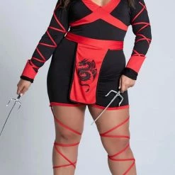 Romance Boutique Secrets Plus Size Dragon Ninja Costume