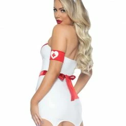 Romance Boutique Secrets Costumes ER Hottie Nurse Vinyl Costume